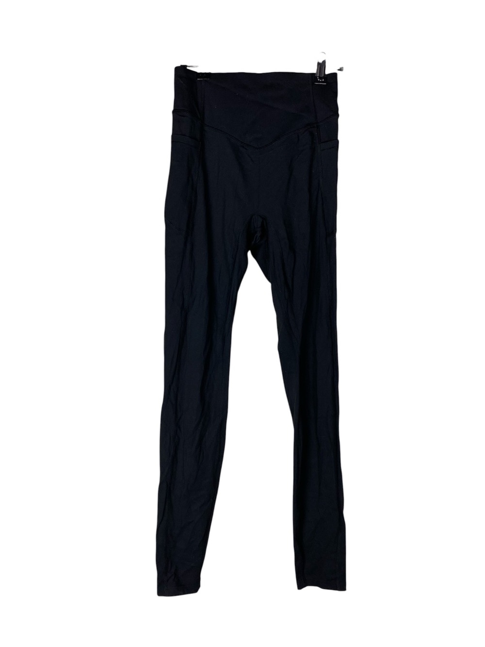 Halara Black Crossover Waist Full Length Leggins - Picture 1 of 12